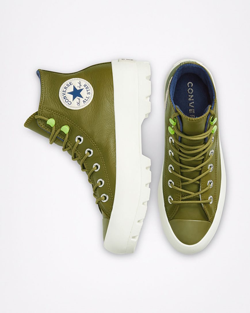 Zapatillas Altas Converse Chuck Taylor All Star Lugged Winter Mujer Verde Oliva Oscuro Azul Marino | PE L54072